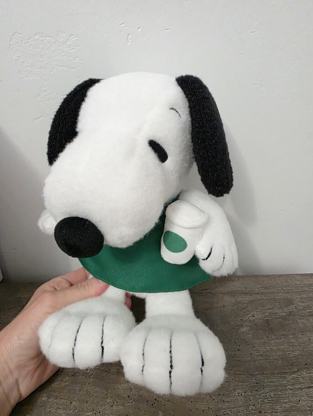 Starbucks x Peanuts Plush Toy In hand
